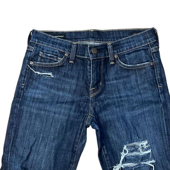 Citizens of Humanity COH Kelly Stretch Distressed Cropped Jeans Size 25 - Picture 2 of 4